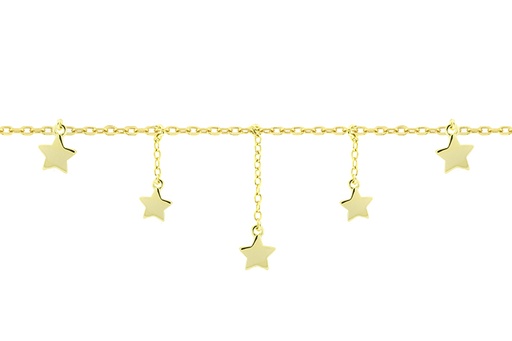 Silver 925 stars necklaces 38+5cm sterling silver
