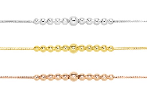 Collar plata 925 bolas 