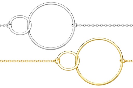 Silver 925 necklace 40+5cm sterling silver