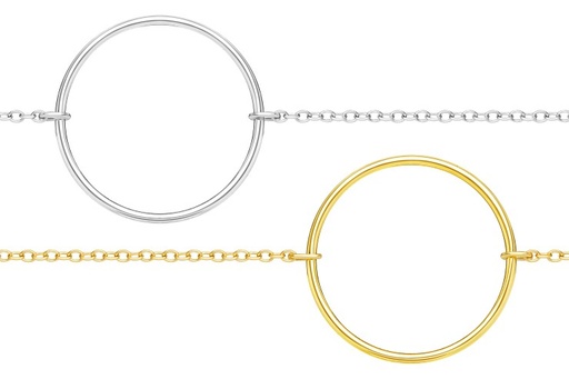 Collar plata 925 circulo 20mm