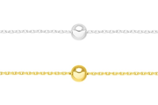 Silver 925 necklace 38+5cm sterling silver