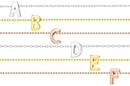 Necklace silver 925 initials