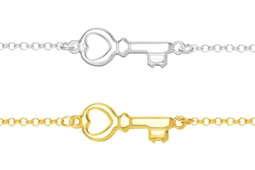 Collar plata 925 llave 