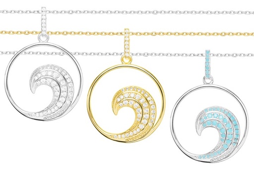 [10248C382ZBL] Silver 925 necklace 38+5cm rhodium