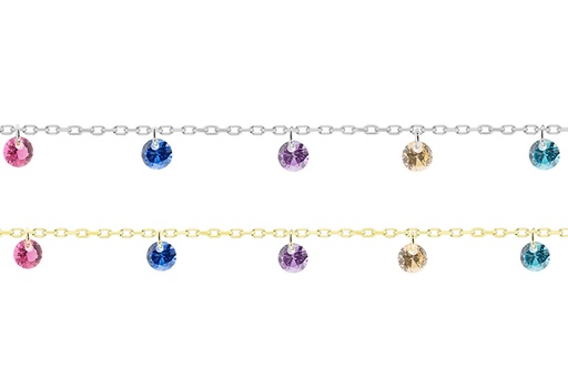 Collar plata 925 zirconita 3.5mm 