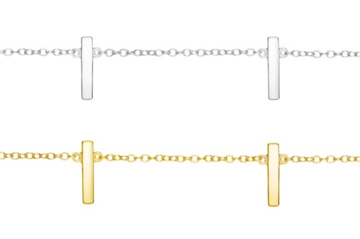 Silver 925 necklace 38+5cm sterling silver