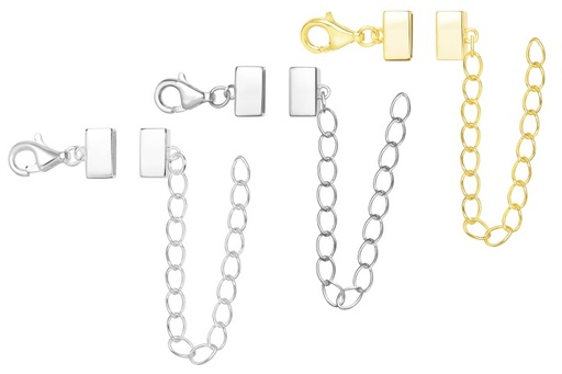 Flat ends set with lock and chain extension