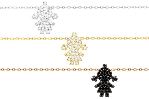 Silver 925 necklace 38+5cm rose gold plated