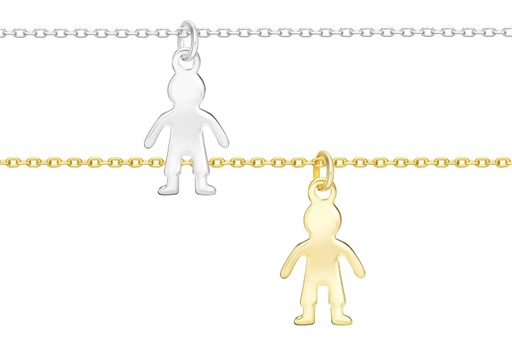 Silver 925 boy necklace 38+5cm sterling silver