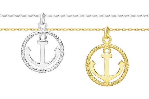 Silver 925 moon necklace 38+5cm rhodium