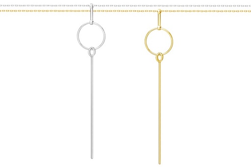 [10747C3800DO] Silver 925  necklace 38+5cm rhodium