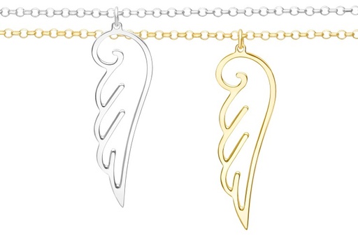 [10812C3800DO] Collar plata 925 ala 