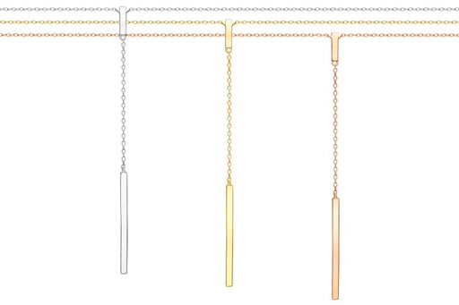 Silver 925 necklace 40+5cm sterling silver