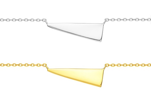 Collar plata 925 triangulo 