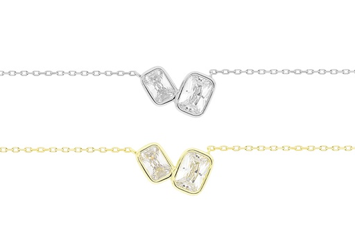 [11032C382ZBL] Collar plata 925 con zirconita 