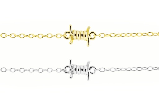 Collar plata 925 bobina hilo 