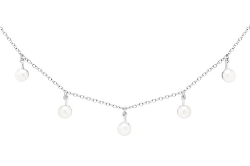 [11461C381PBL] Collar plata 925 con 5 perlas 