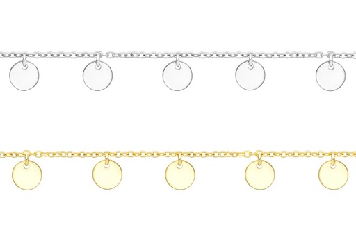 Collar plata 925 plaquitas