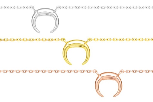 Collar plata 925 cuerno 