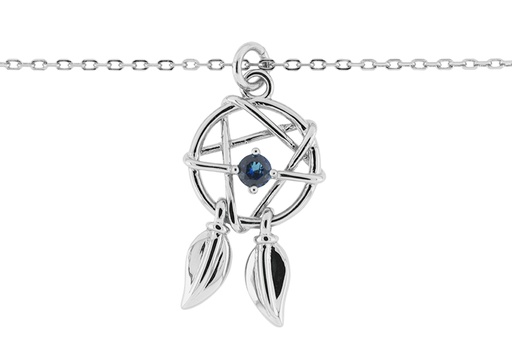 Collar plata 925 zirconita atrapasueños 