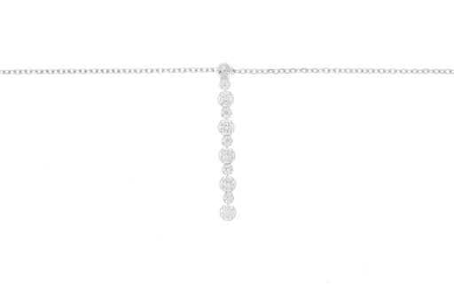 Collar plata 925 tenis con zirconitas