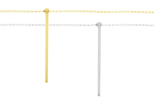 Collar plata 925 bola 4mm con tubo 