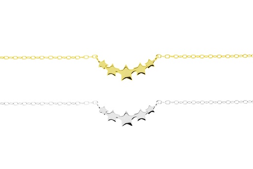 Sterling silver mini star necklace
