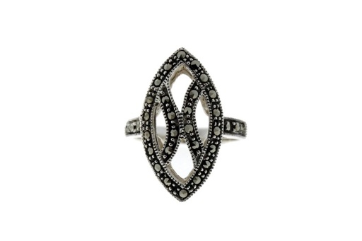 Anillo plata 925  marquesita 