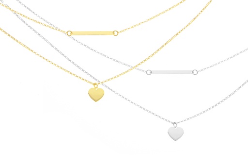 Silver 925 necklace 40+5cm sterling silver