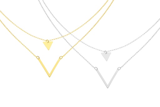 Silver 925 necklace 40+5cm sterling silver