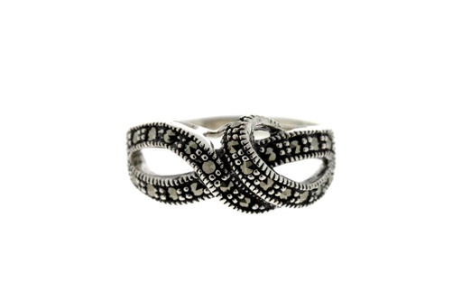 Anillo plata 925  marquesita 