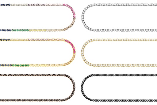 Collar plata 925 choker tennis zirconitas de 2mm