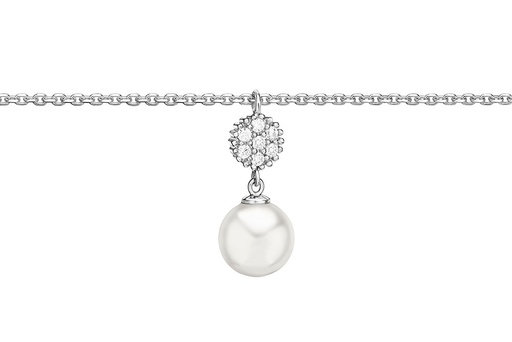 [13247C381ZPB] Collar plata 925 perla y zirconita 