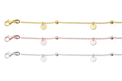 Silver 925 necklace 38+5cm sterling silver