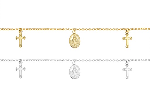 Silver 925 necklace 38+5cm sterling silver