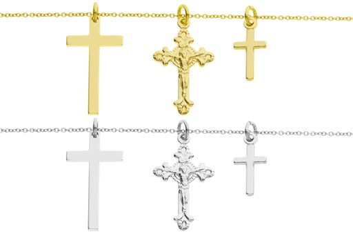 Collar plata 925 tres cruces