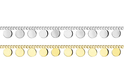 Collar plata 925 mini placas 