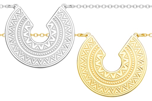 Collar plata 925 sol azteca