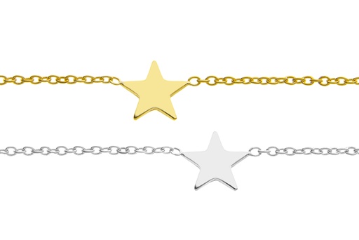 Collar choker plata 925 estrella 