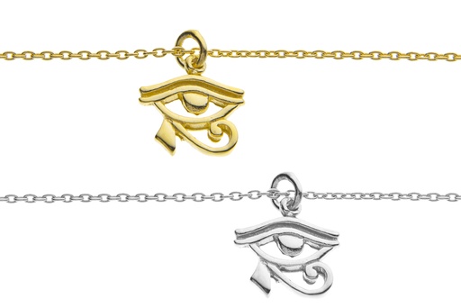 Collar plata 925 ojo de horus 11x11mm
