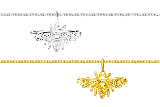 Collar plata 925 abeja