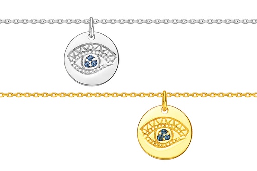 Silver 925 necklace 38+5cm rhodium