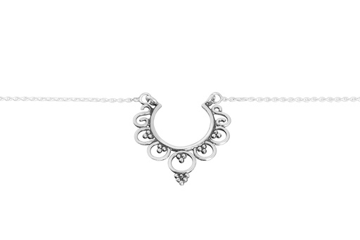 [13799C3800OX] Collar plata 925 motivos arabescos 