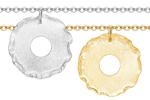 Collar plata 925 círculo mate 