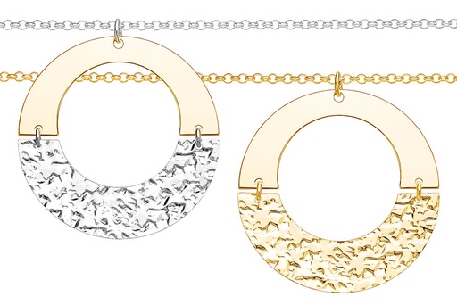 Collar plata 925 círculo 