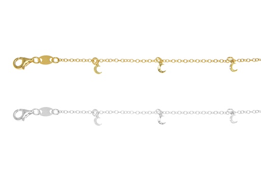 Silver 925 necklace 38+5cm sterling silver