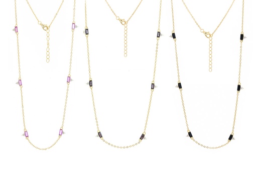 Sterling silver zirconia necklace