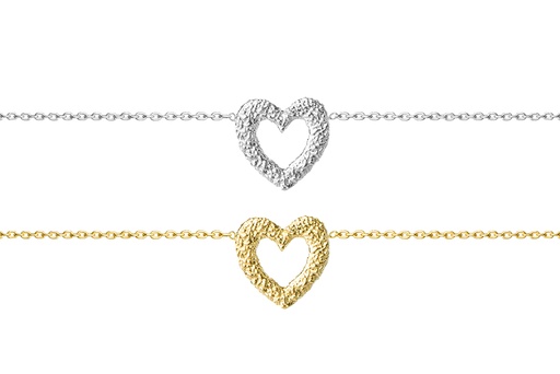 Sterling silver heart necklace