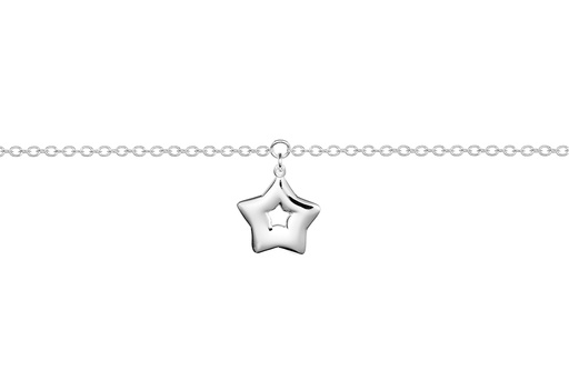 [15406N38E5PL] Collar plata 925 estrella