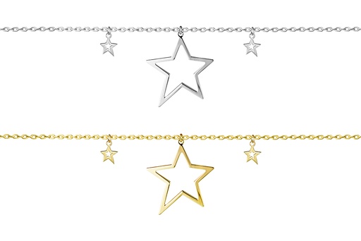 Sterling siilver stars necklace